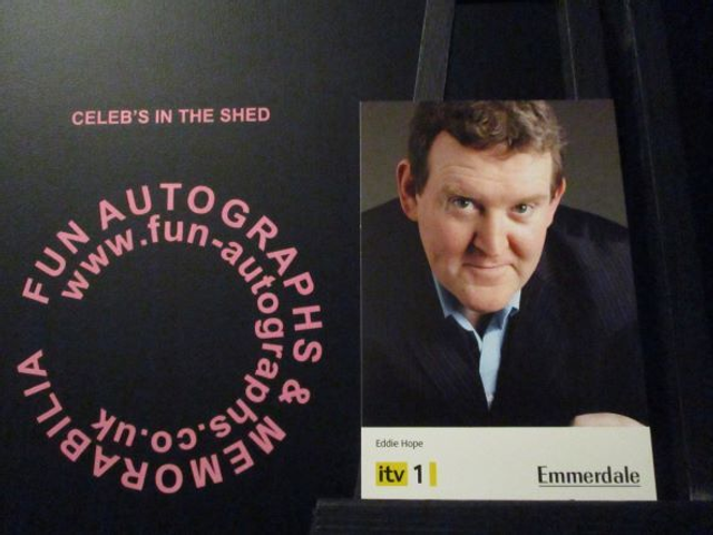 Nigel Betts (Eddie Hope) Original Emmerdale Yellow &amp; Black Itv1 Logo Cast Card
