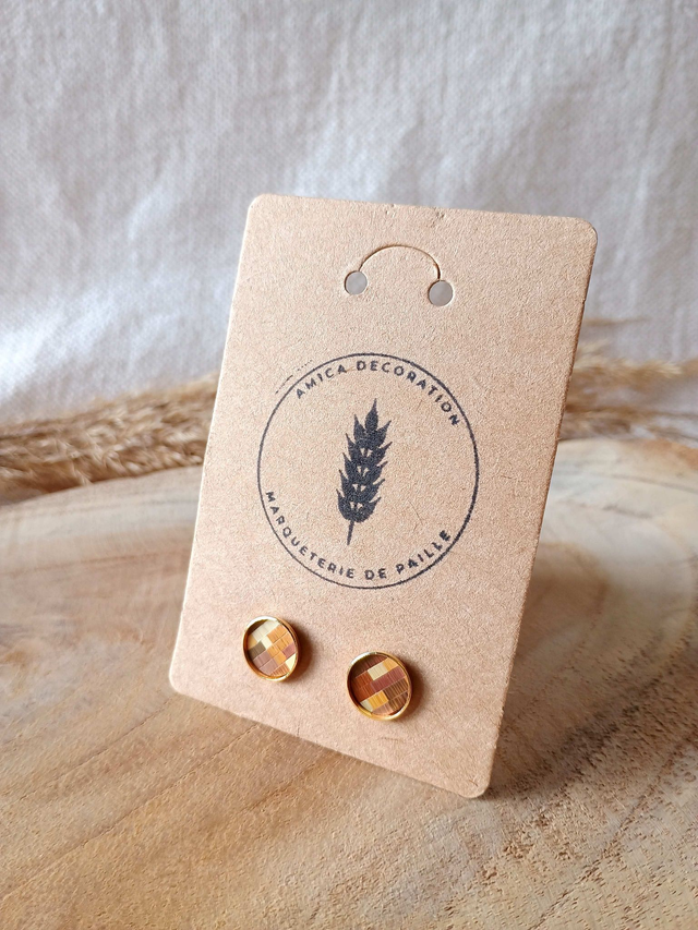 Boucles d'oreilles CLOUS Mosaïque