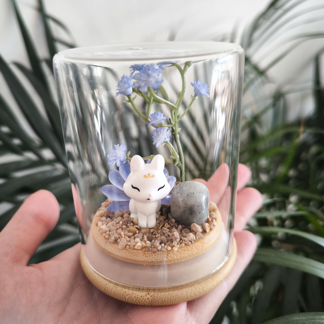 Ami protecteur - Kitsune bleu (labradorite)