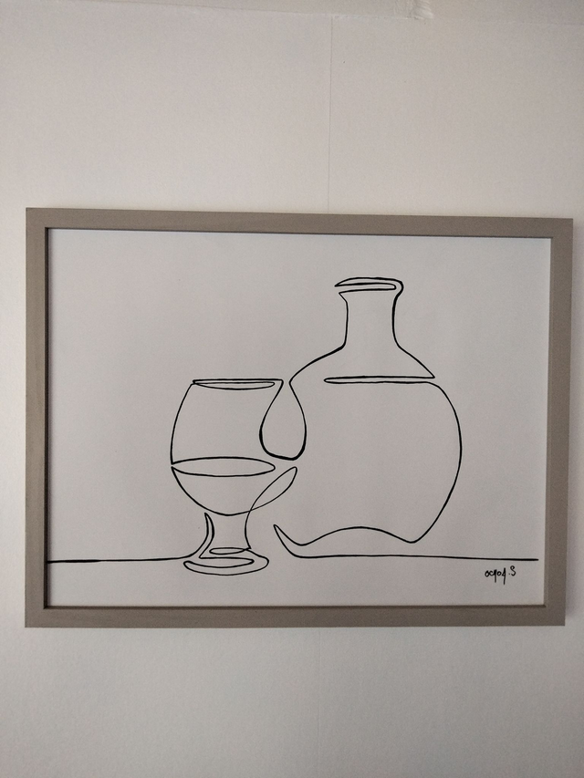 Bouteille verre Armagnac format A3