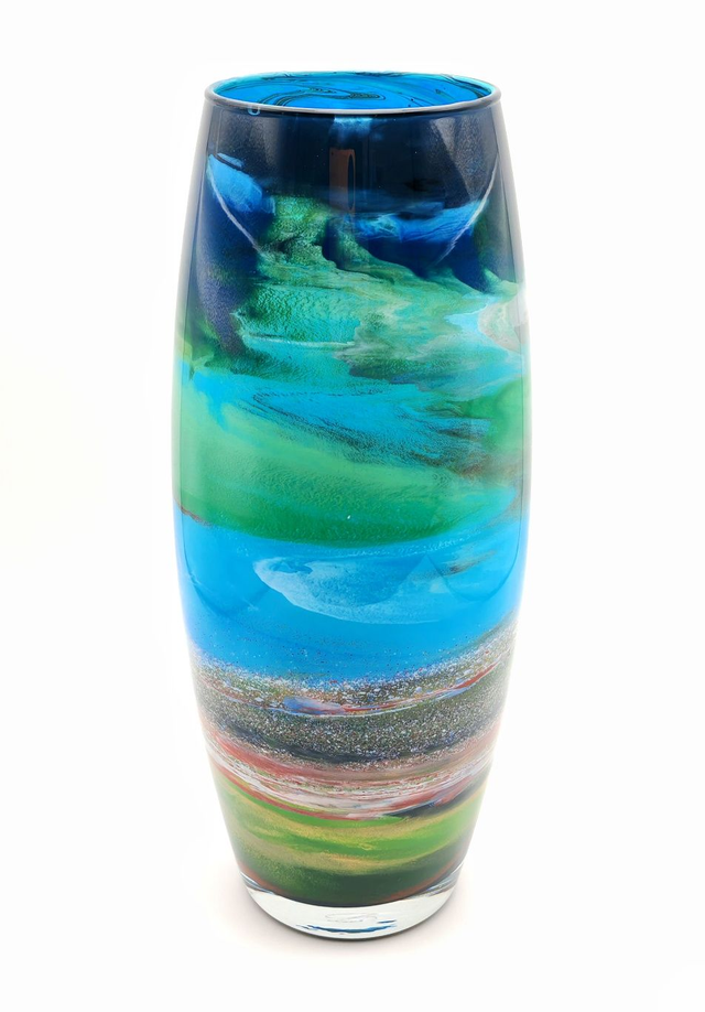 Large Oval Harris Machair Glass Vessel