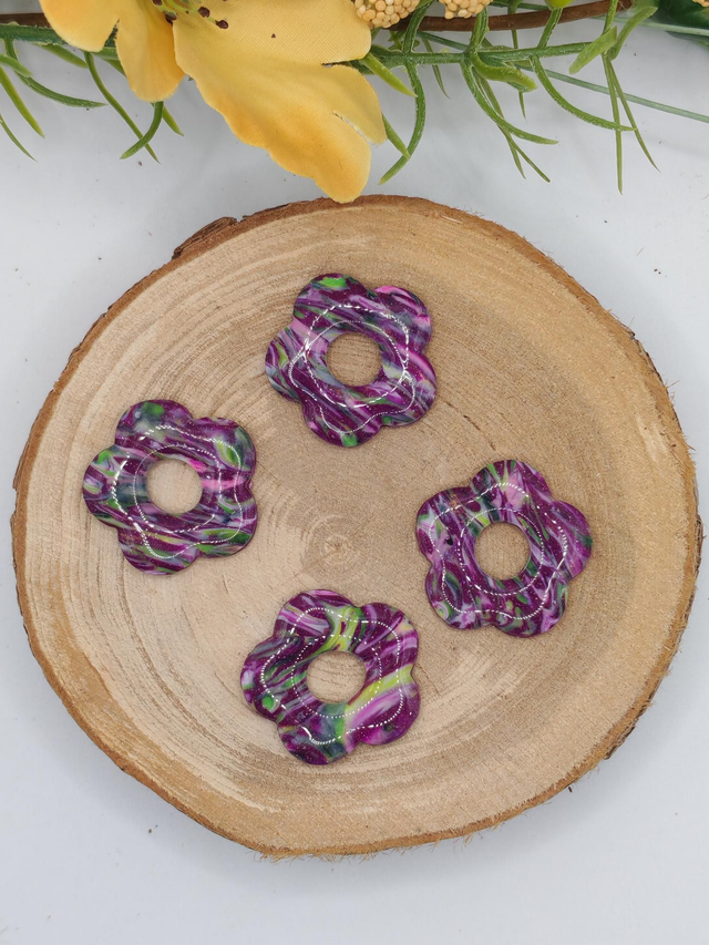 Fleur Amaya marbré violet 