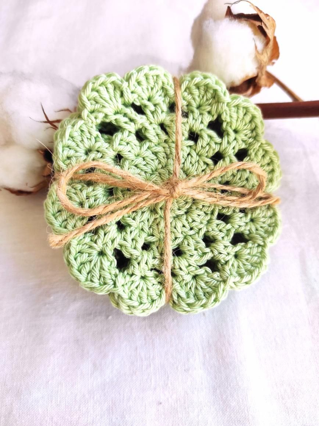 Lot de 6 dessous de verre en coton