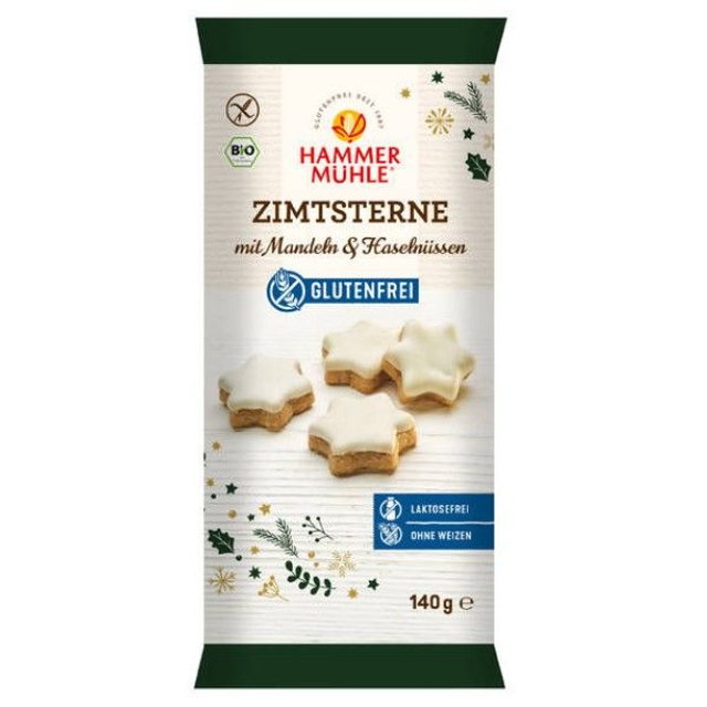 Hammermühle Zimtsterne glutenfrei 140g Packung