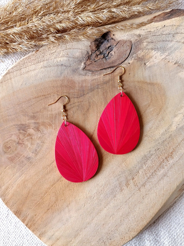 Boucles d'oreilles GOUTTE Éventail