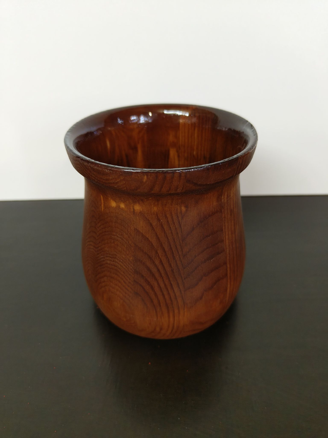 Trunkwacht – Handgedrechselter Holzbecher 0,5 Liter