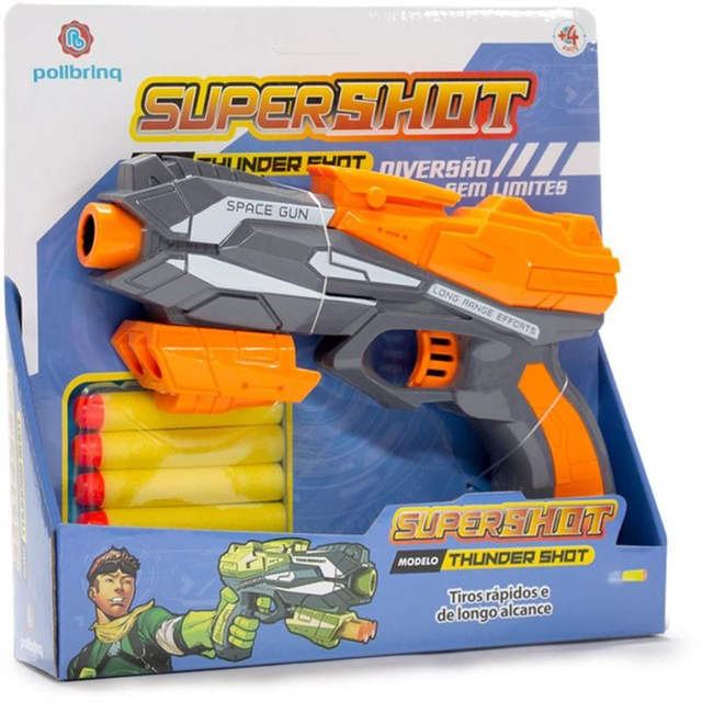 Lançador Supershot com 6 Dardos - Thunder