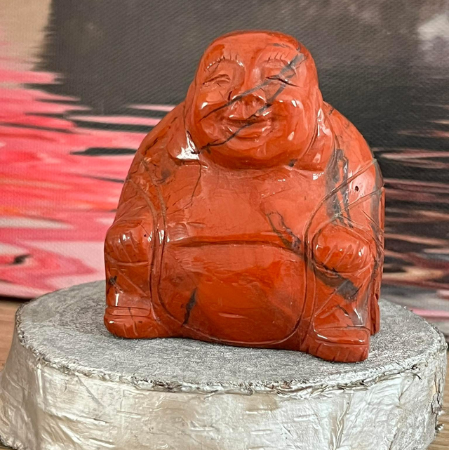Bouddha jaspe rouge 