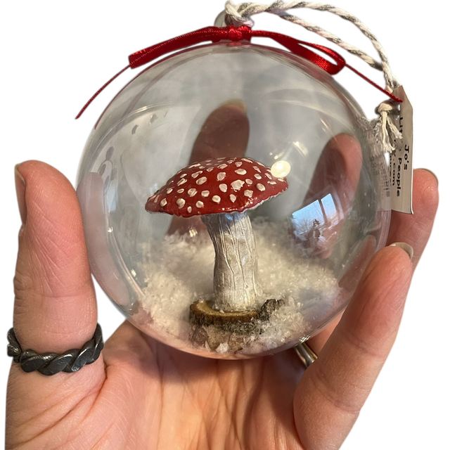 Toadstool mushroom bauble
