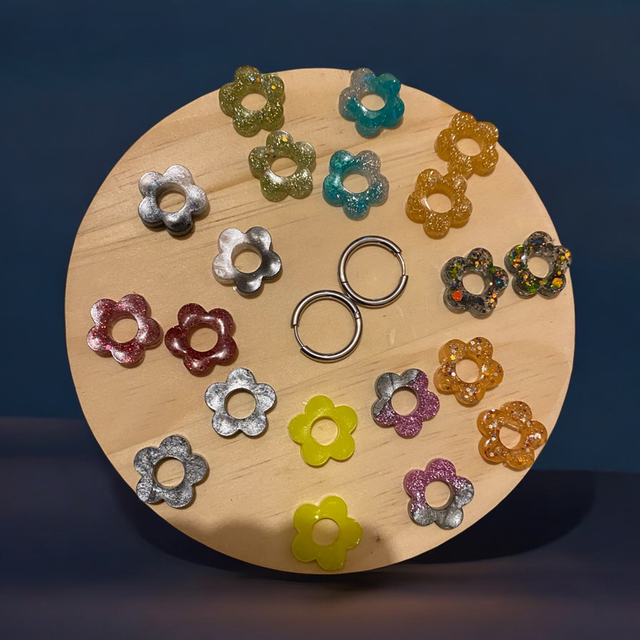 Lot de 10 pampilles rosa 