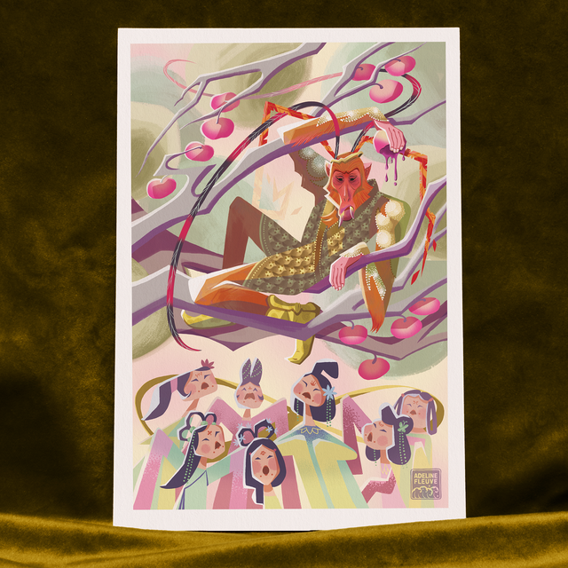  Monkey King steals the peaches from heaven