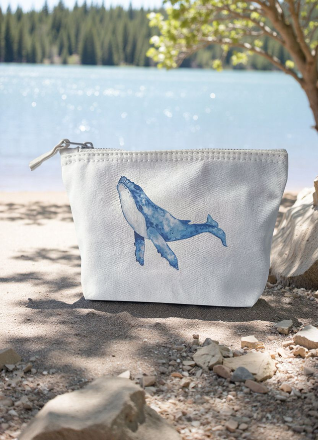 Pochette Zippée Baleine