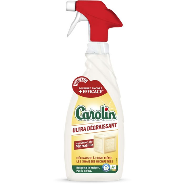 Carolin Nettoyant spray ultra-dégraissant au savon de Marseille