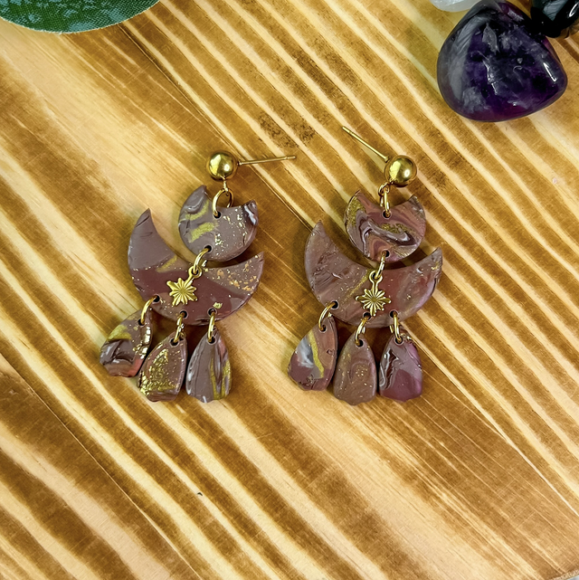 Pendientes Luna &amp; Tierra