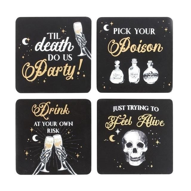 Til Death Do Us Party Set Of 4 Coasters
