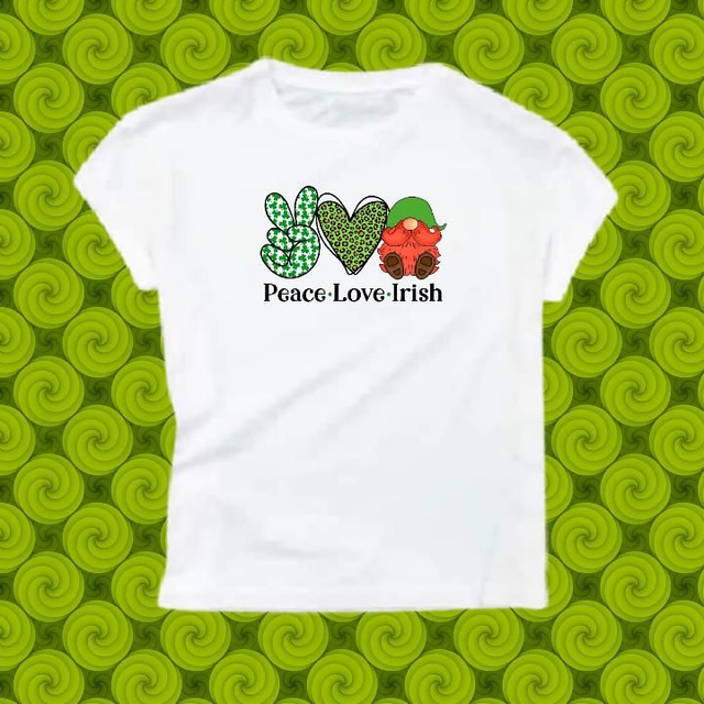 Peace Love Irish T Shirt