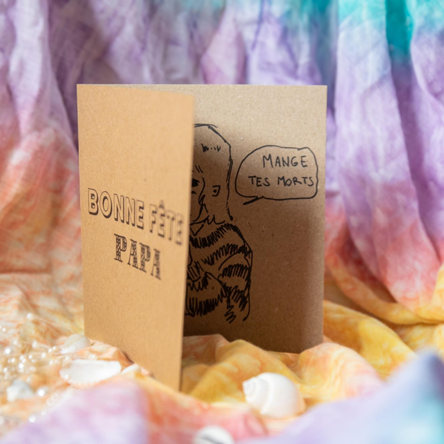 Makomeri × Vénus en Filet ❧ Carte Bonne fête papa