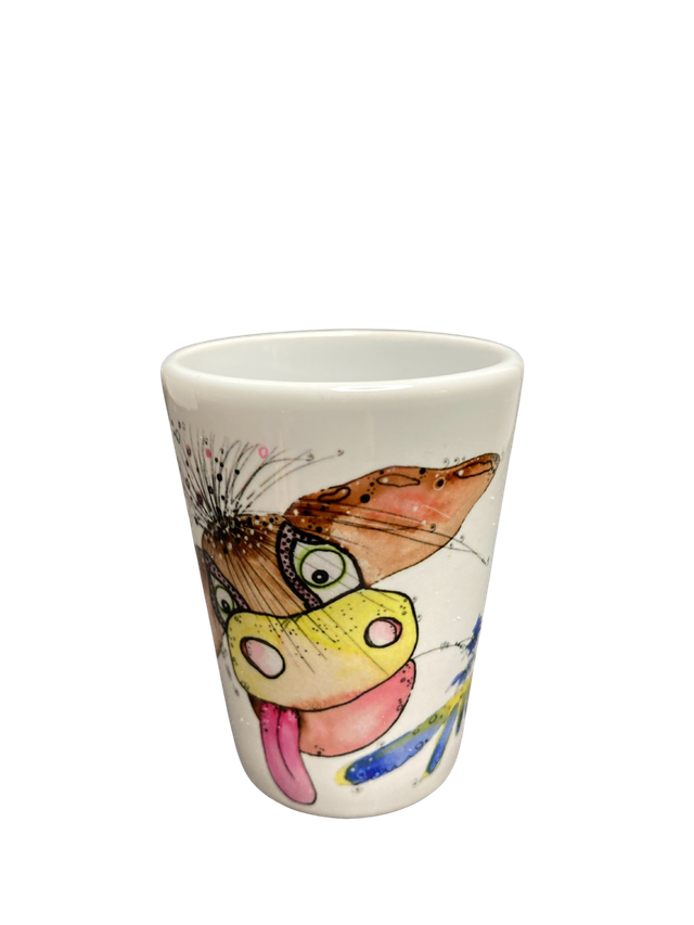 Schnapsglas Keramik "Crazy Kuh"