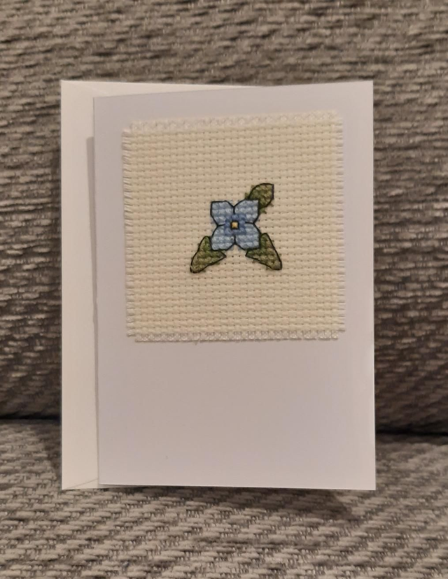 Little Blue Flower Card