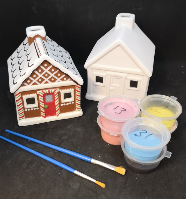 Small gingerbread house lantern