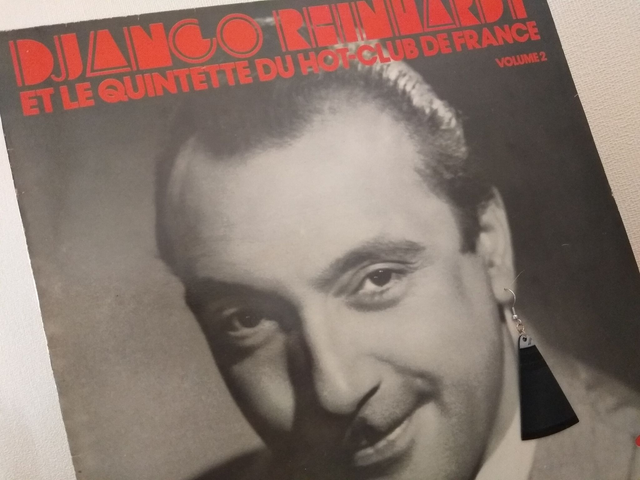 Boucles d'oreilles en disque vinyle