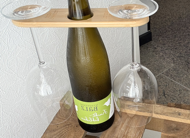 Wein/Sektglashalter für Weinflaschen etc. Hochwertig Holz