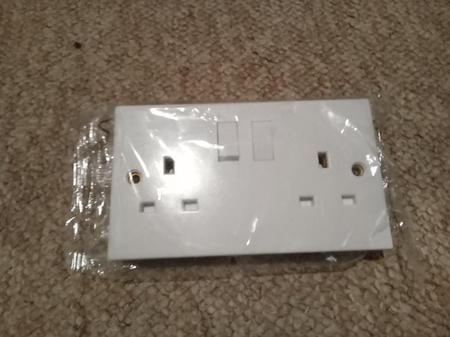 Double Socket Faceplate