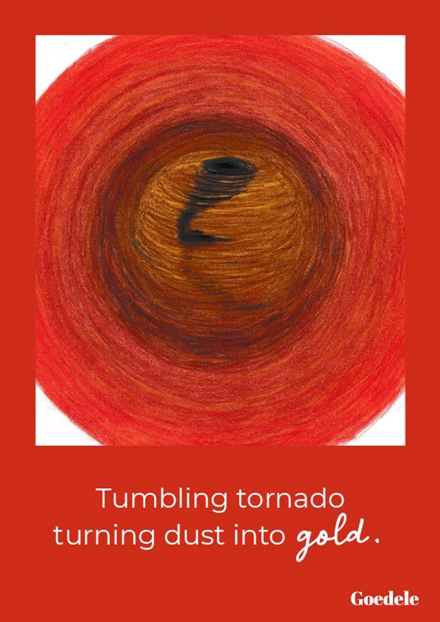 Poster A4 Tumbling tornado