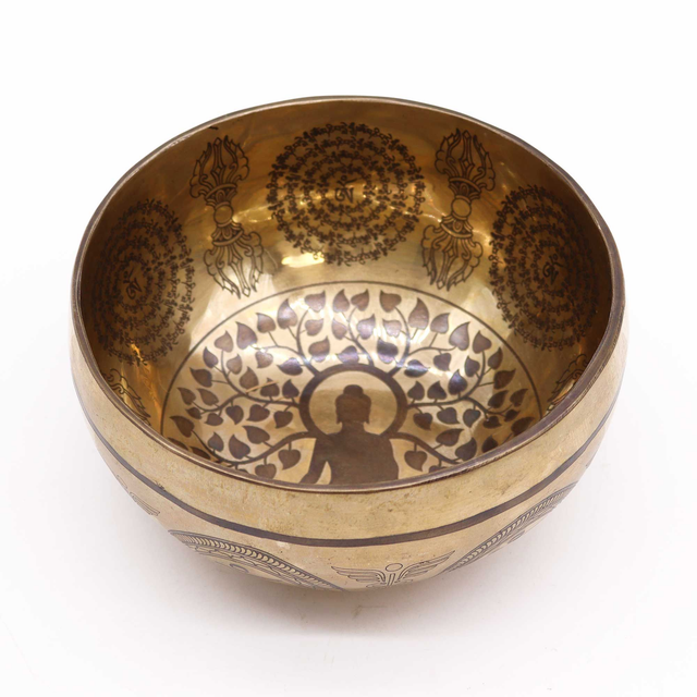 Tibetan Healing Bowls, engraved