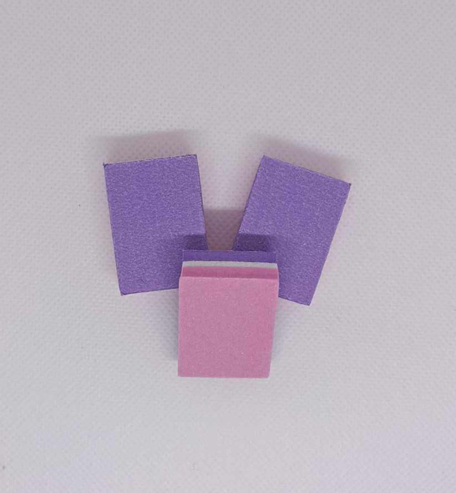 Petit bloc polissoir x3 rose violet