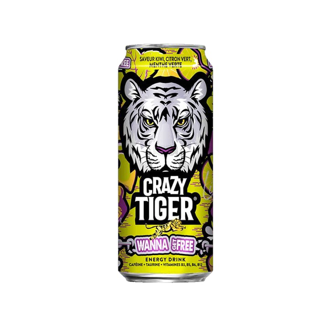 Crazy Tiger Wanna Get Free Kiwi / Citron Vert / Menthe Verte 500ml