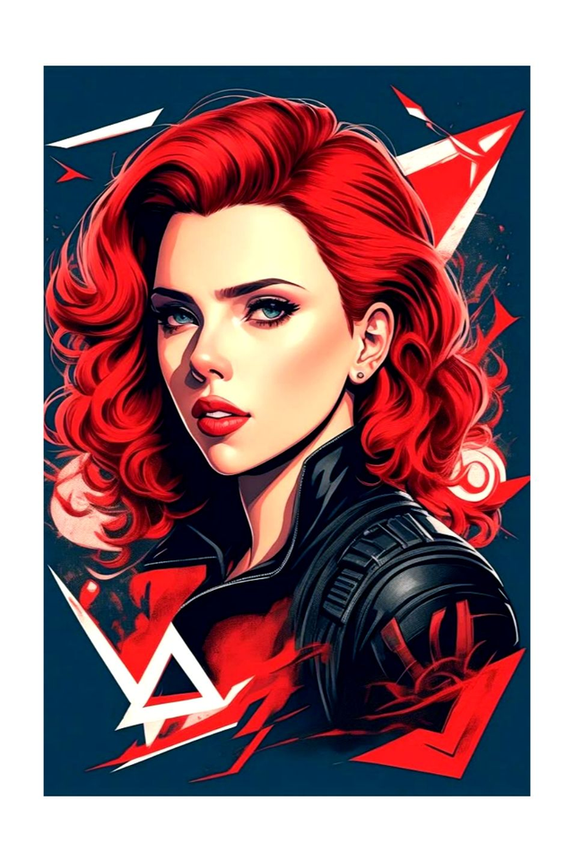 Black Widow Marvel Art Print
