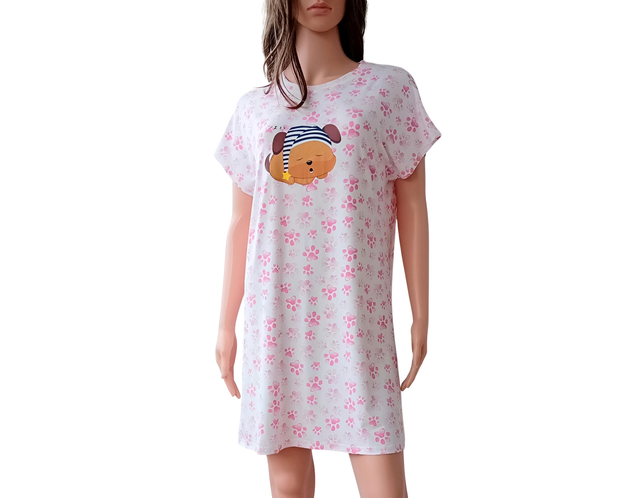 Chemise de nuit/T-shirt de nuit, Viscose fluide