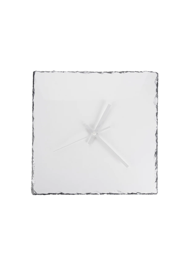 Photo Slate Square Clock - 27cm x 27cm