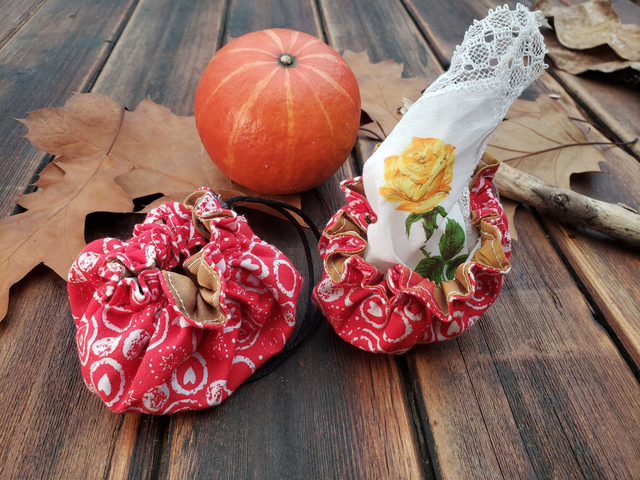 Pochette bourse -- Rouge-coeur