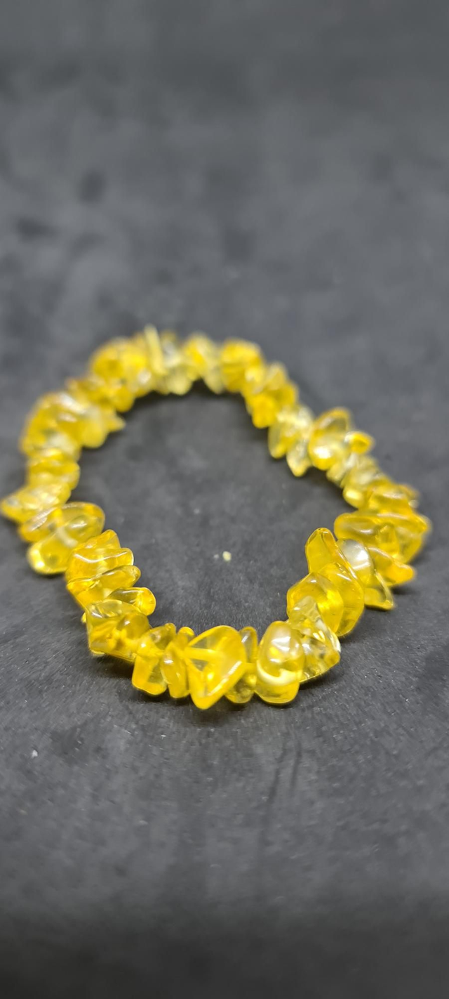 Bracelet chips citrine 