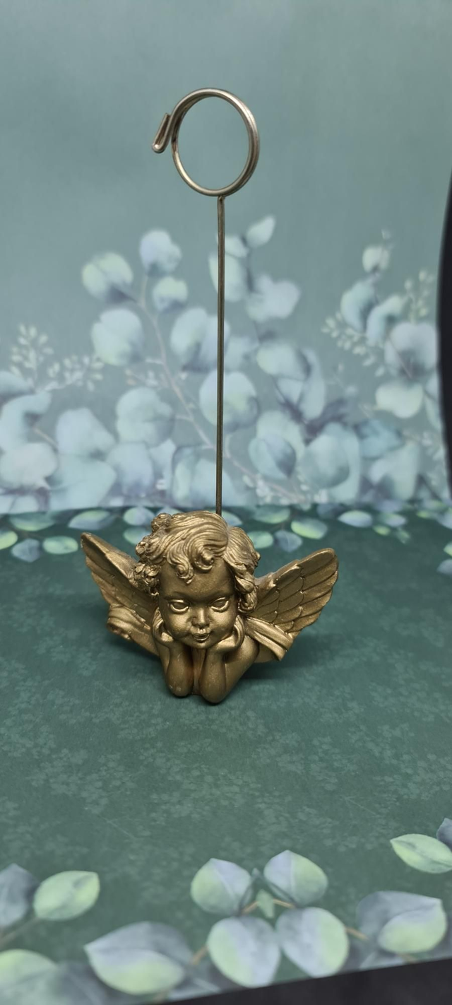 Porte photo ange doré 