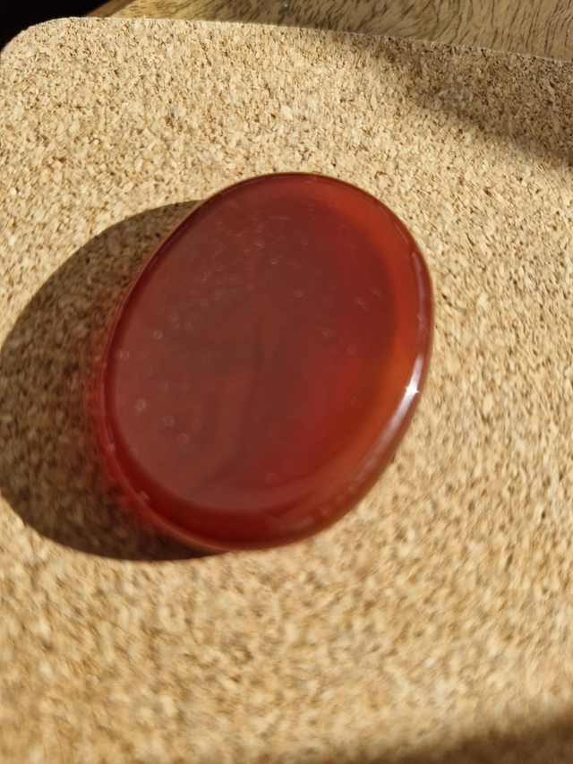Carnelian Thumb/worry stone