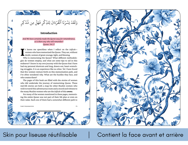 Skin pour liseuse - Bouquet de Chine