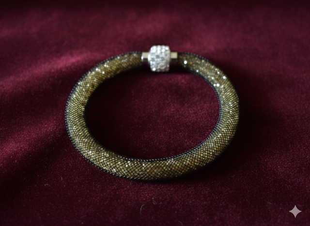 Bracelet tube strass