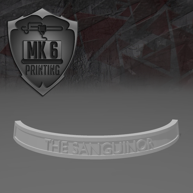 The Sanguinor Nameplate (40mm)