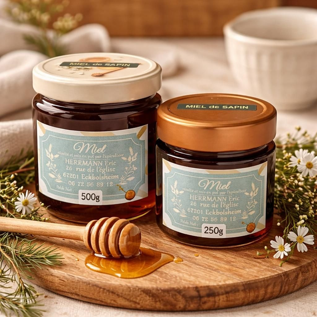 "Sapin" - Miel naturel, local &amp; bio