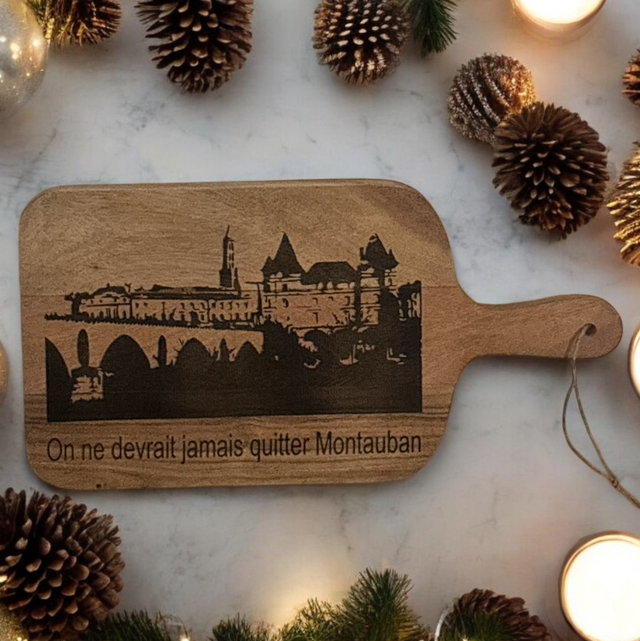 Planche a découper en bois d’acacia 28x14 cm Montauban 