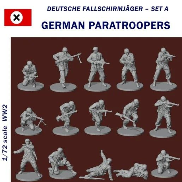 Rezpla - 1/72 German Paratroopers Set A