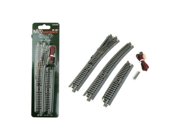 set aiguillage droite électrique R481 kato 20-221 N