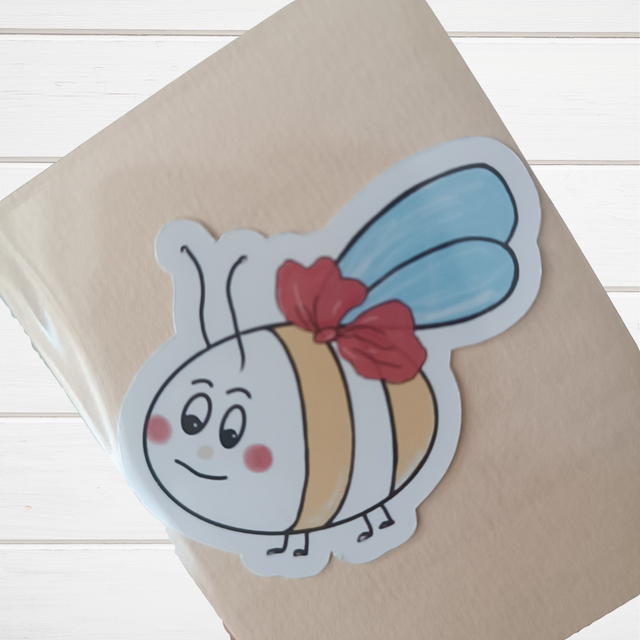 Sticker mit Text "Biene Milla" (ArtNr.S0015)