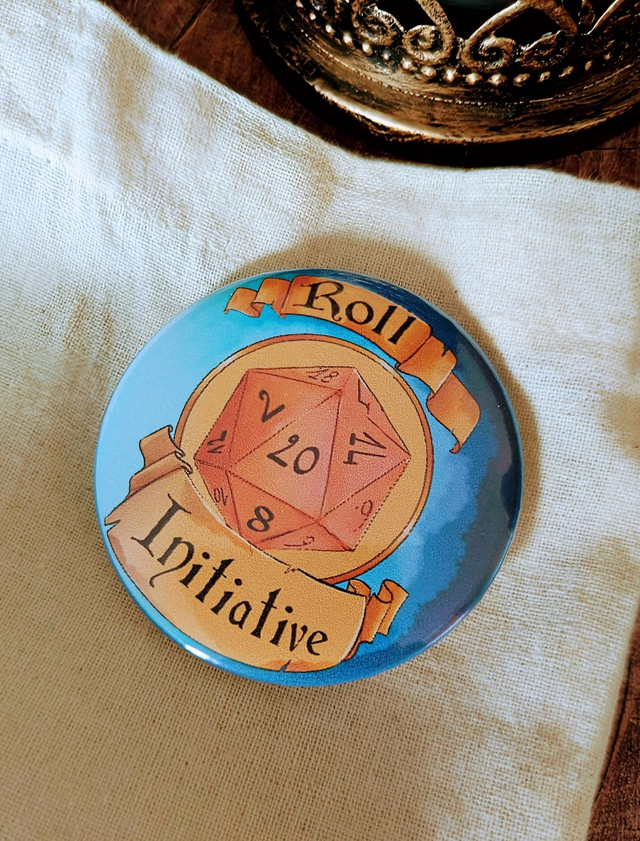 Badge "Roll Initiative" - 58 mm 