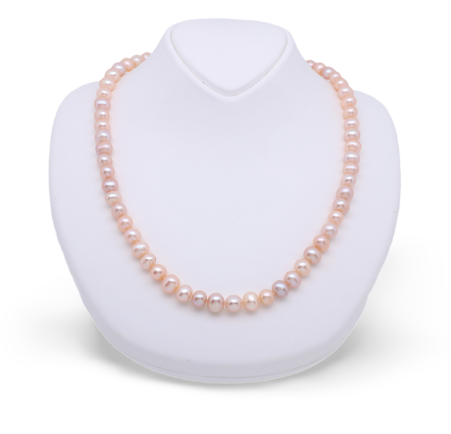 Luxuriöse Süßwasserperlenkette - Carolina