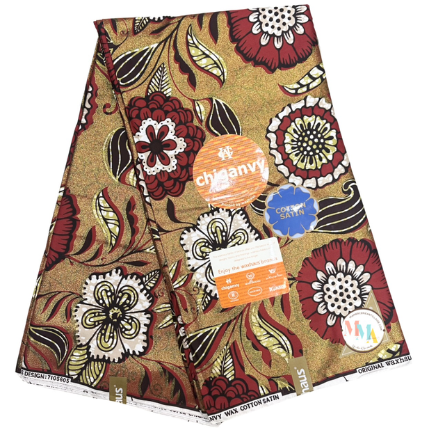 Wax Cannelle 5m40 Coton Pailleté