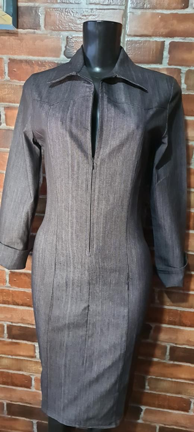 Vestido Mid Tipo Jeans, T/38